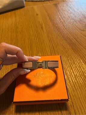 Hermes Click H Bracelet Light Pink